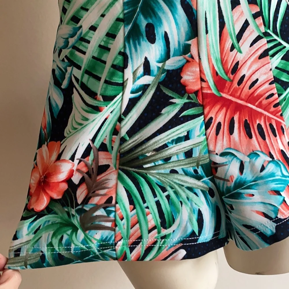 New tropical shorts XL palm print NWT - Picture 3 of 4